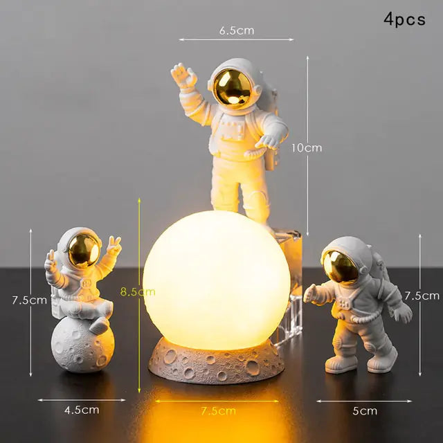 Astronaut & Moon Home Decor